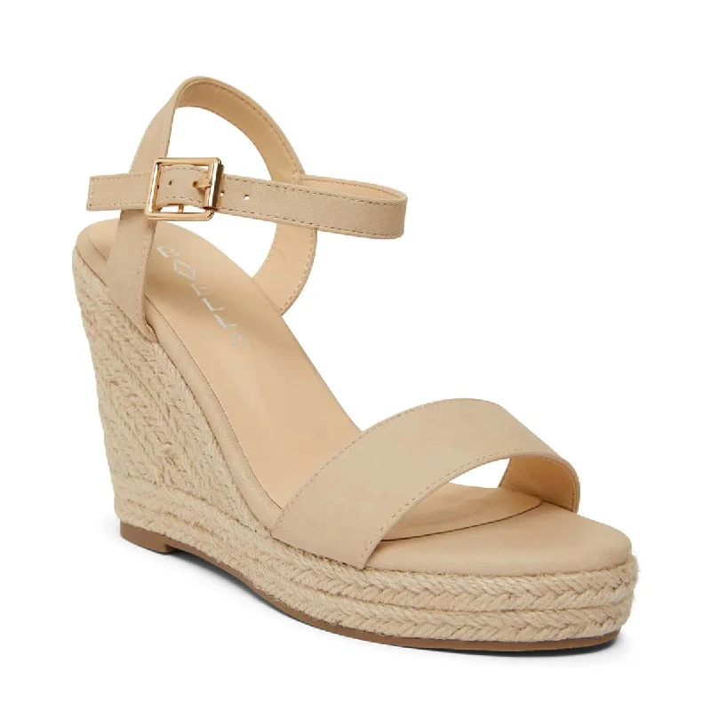 Amato Espadrille in Nude Smooth