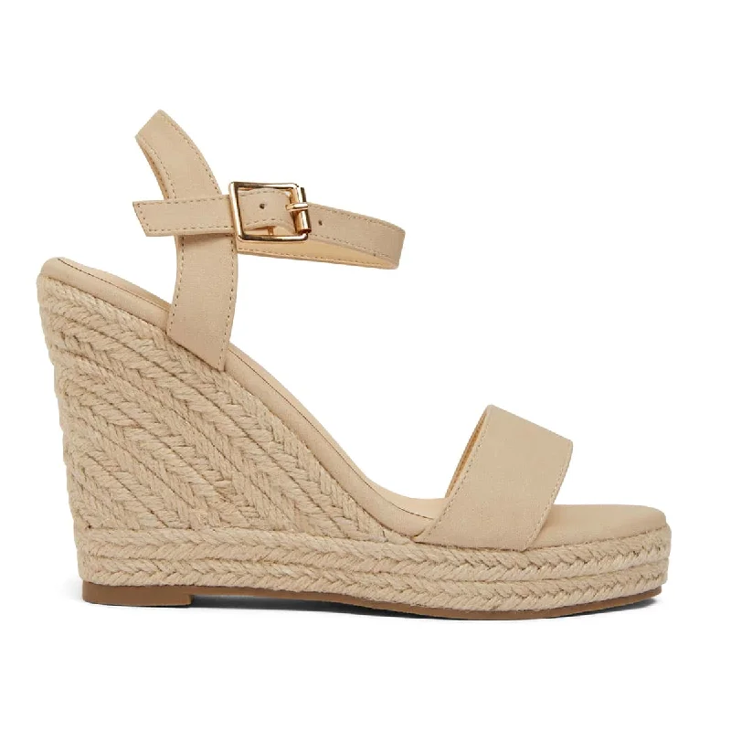 Amato Espadrille in Nude Smooth