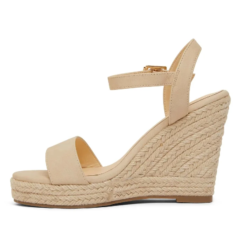 Amato Espadrille in Nude Smooth