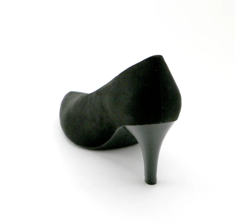 Black Microfiber Pumps (745.058)