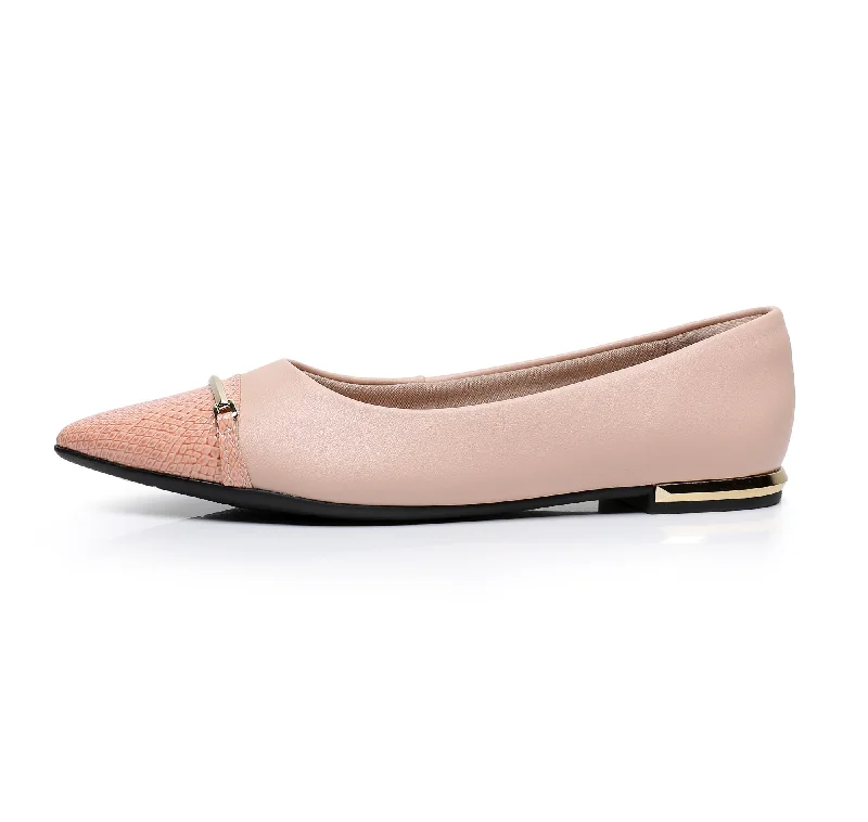 Charmed Strolls Pointed Toe Flats - Rose  (274.078)