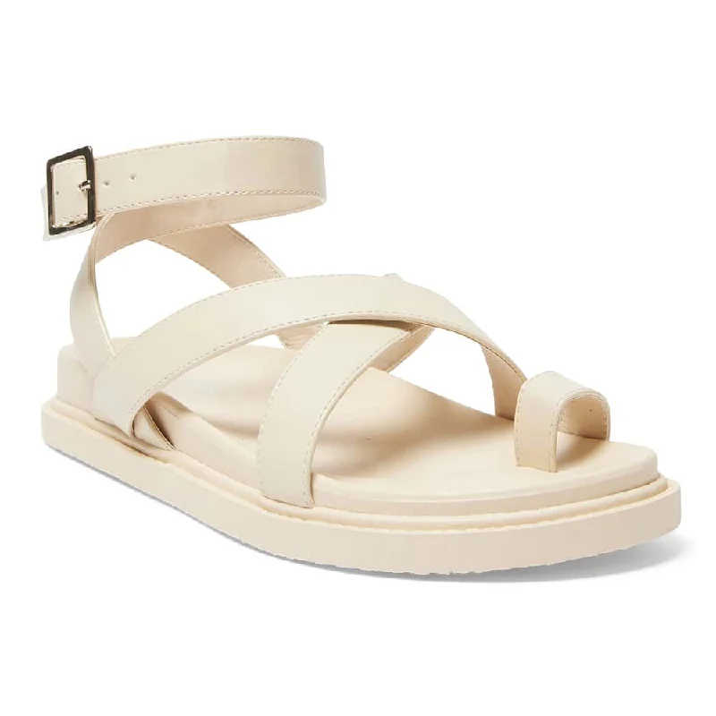 Faith Sandal in Nude Smooth