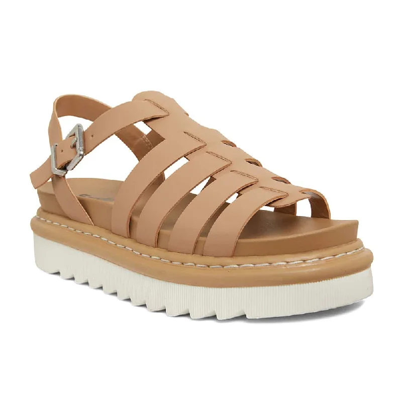 Force Sandal in Natural Smooth