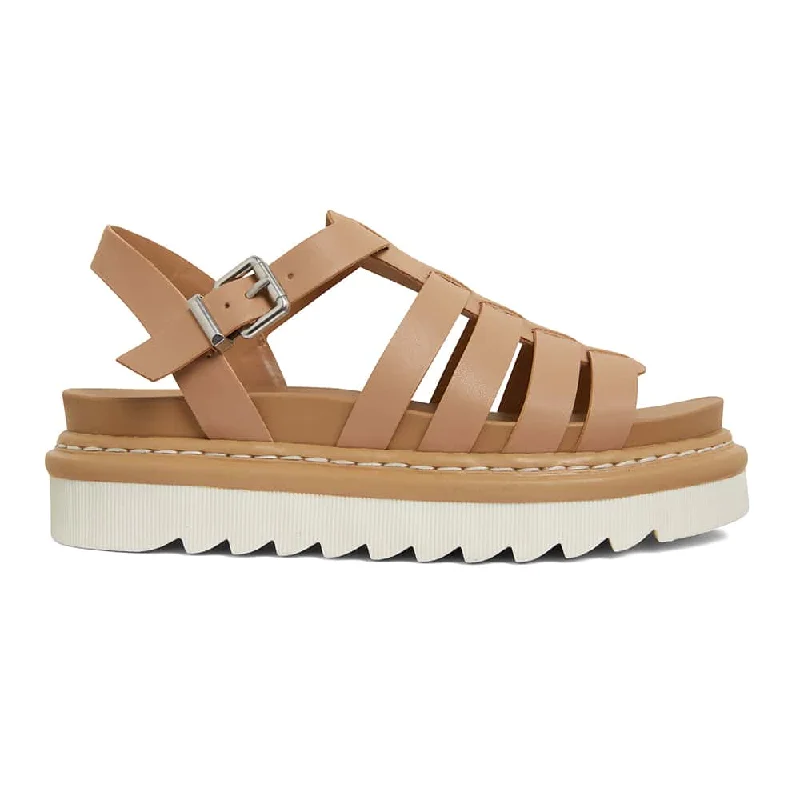 Force Sandal in Natural Smooth