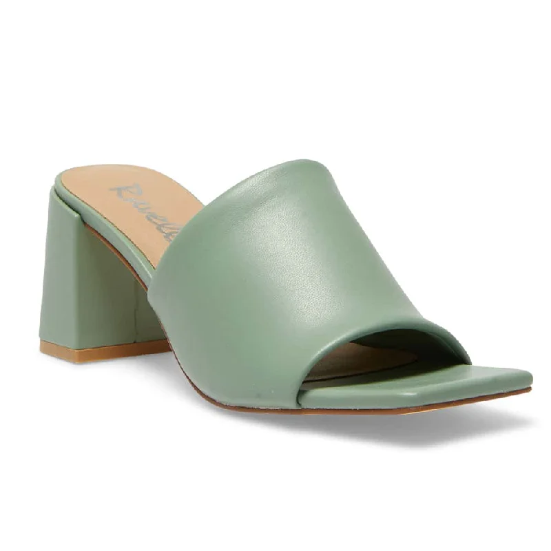 Gino Heel in Jade Smooth