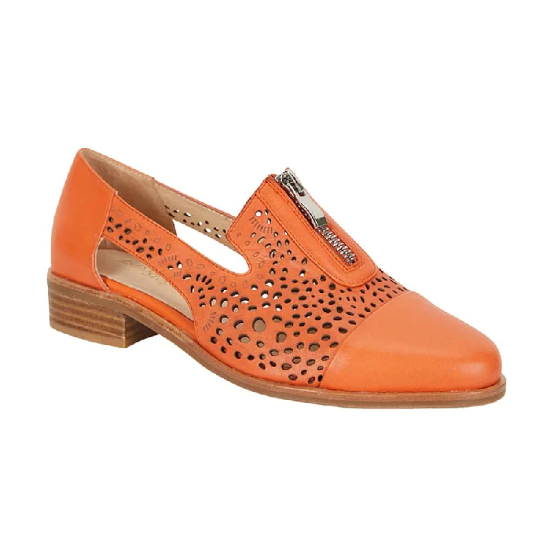 Hanover Loafer in Orange Leather