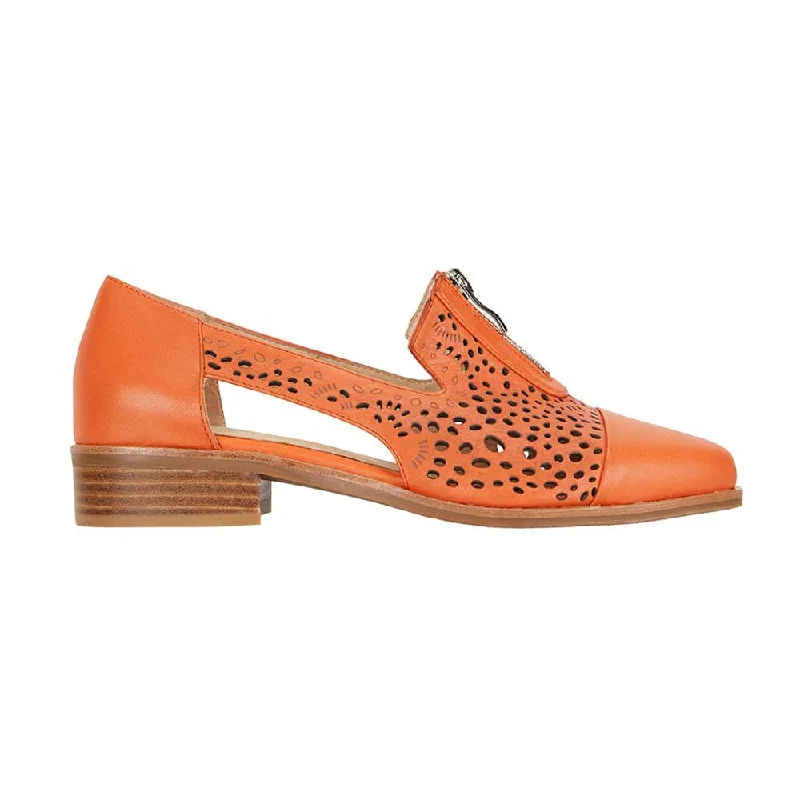 Hanover Loafer in Orange Leather