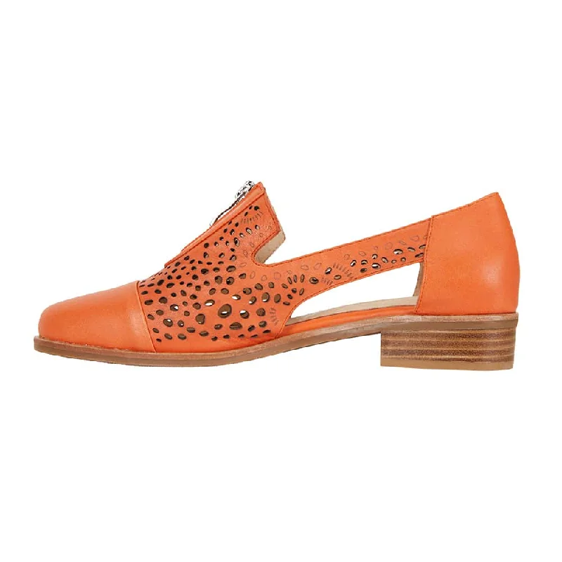 Hanover Loafer in Orange Leather