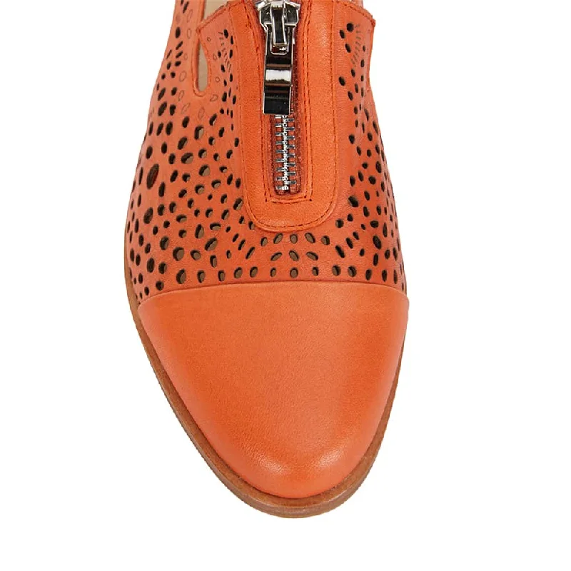 Hanover Loafer in Orange Leather