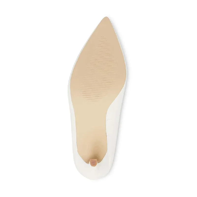 Harbour Heel in White Smooth