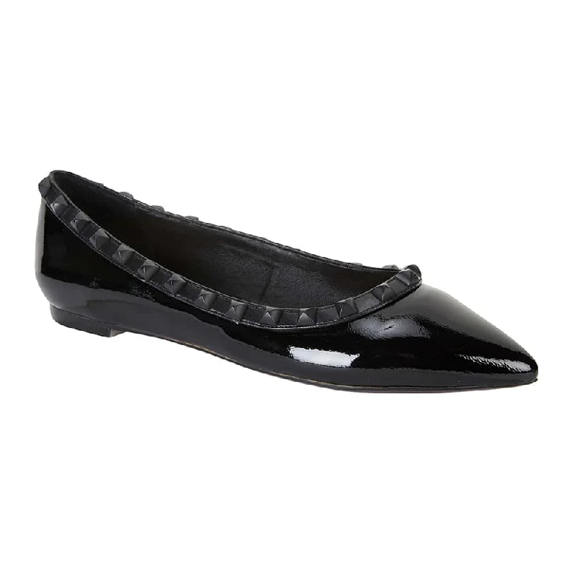 Iggy Flat in Black Patent