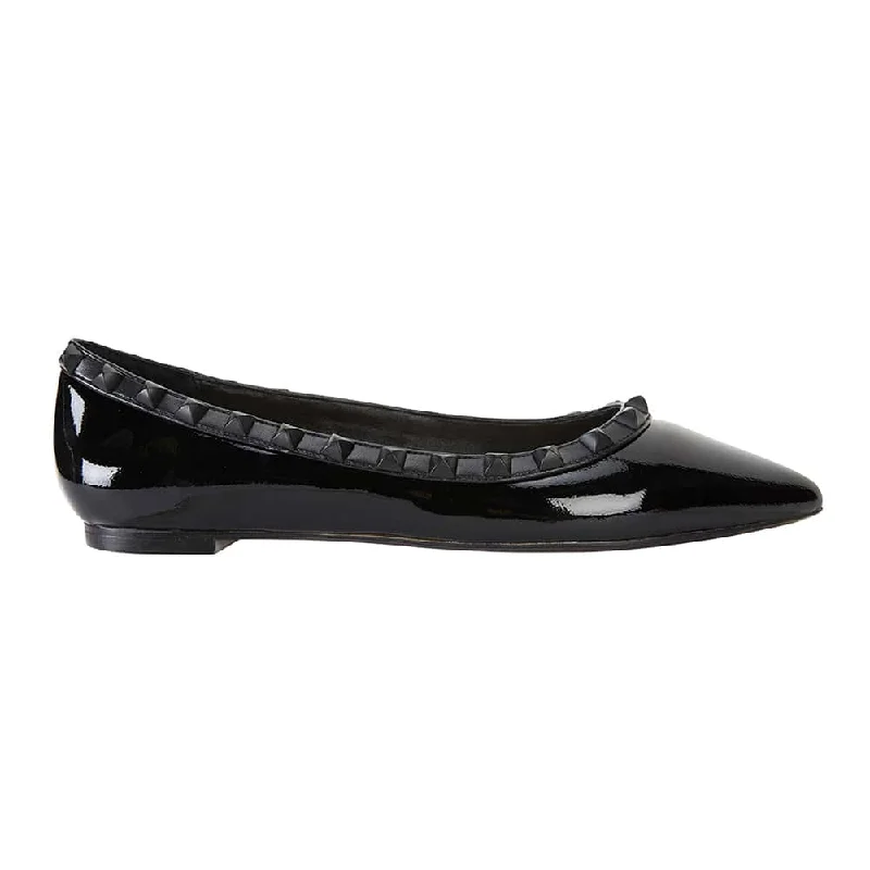 Iggy Flat in Black Patent