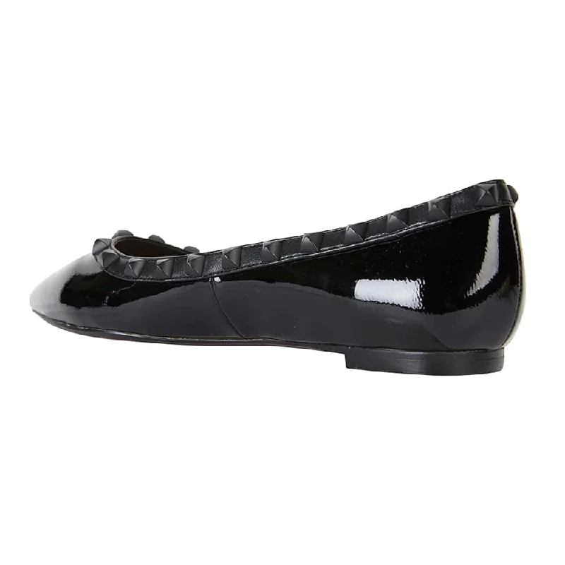 Iggy Flat in Black Patent