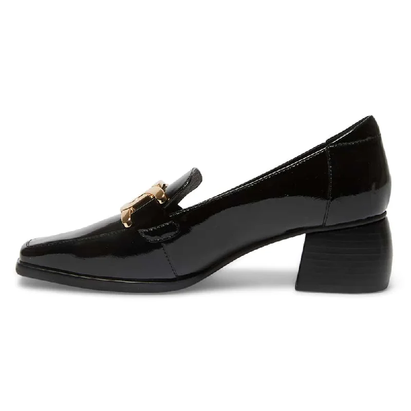 Sophia Loafer in Black Patent