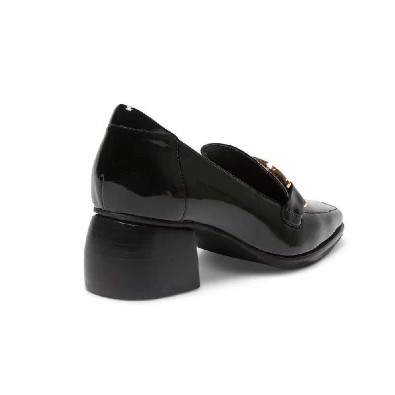 Sophia Loafer in Black Patent