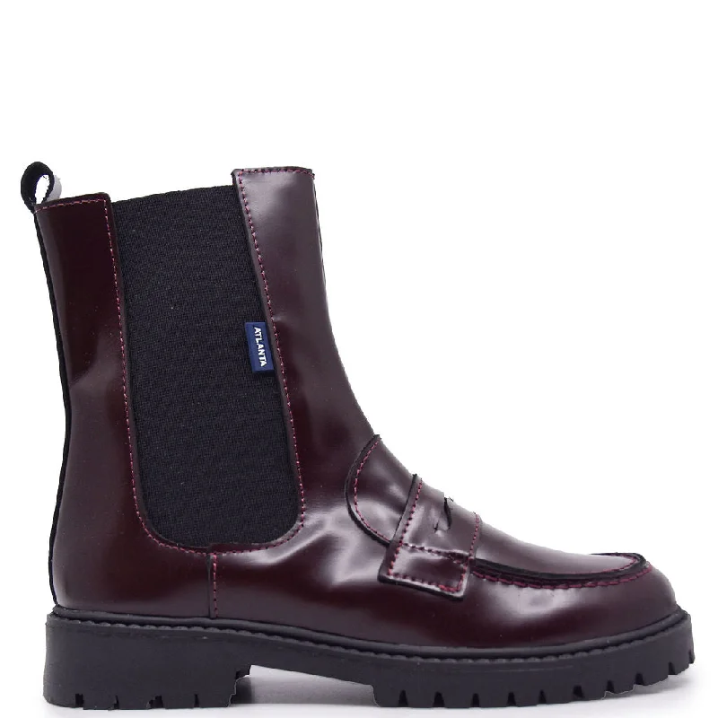 Atlanta Mocassin Burgundy Florentic Penny  Boot