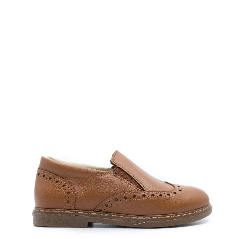 Blublonc Cuero Wingtip Slip On Loafer