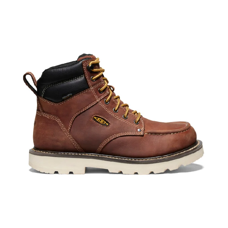 Men's Cincinnati 6"" Waterproof 90° Heel Boot (Soft Toe)  |  Tuscan Red/Sandshell