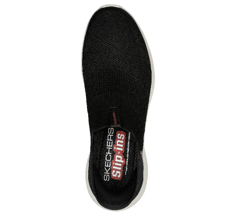 Men's Slip-Ins: Ultra Flex 3.0 - Smooth Step Black/White