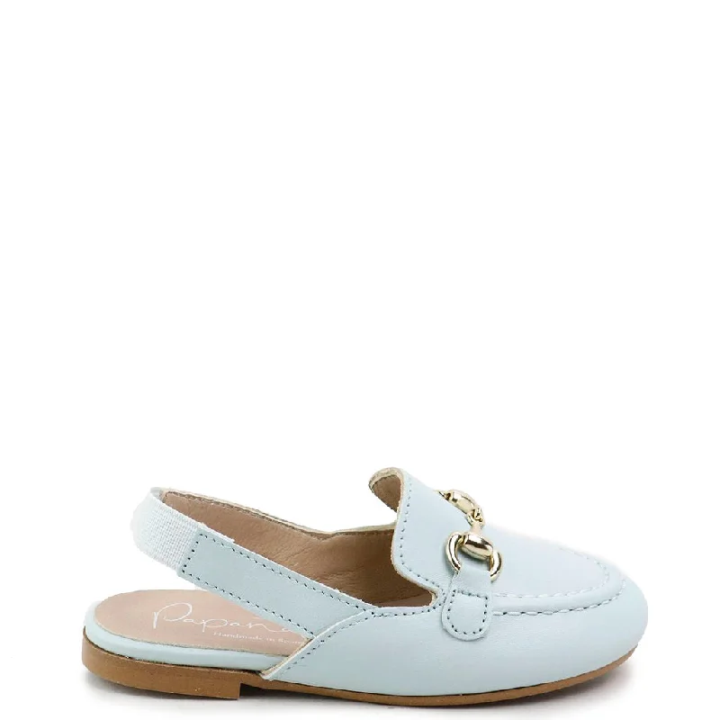 Papanatas Pale Blue Buckle Mule