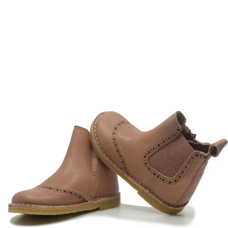 Petit Nord Old Rose Leather Boot