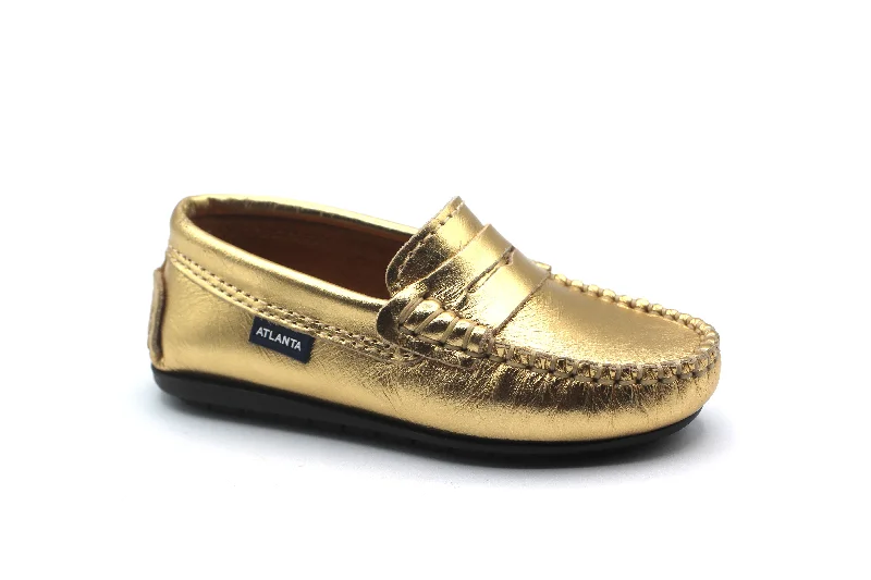 Atlanta Gold Penny Loafer