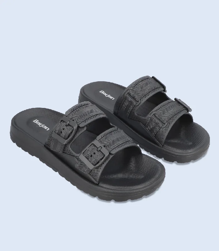 BM6636-BLACK-Men Slipper