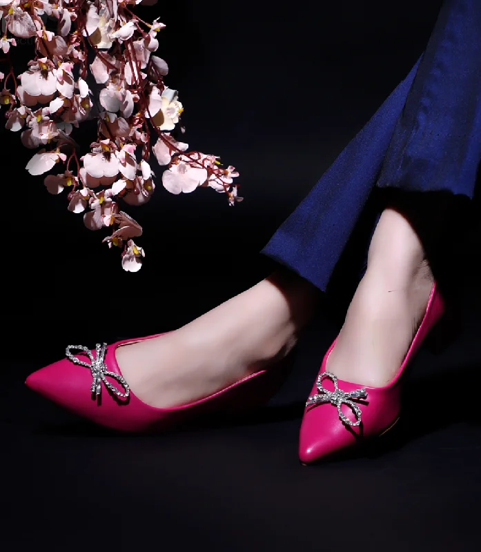 BW8635-Fuschia-Women Casual Court Shoes