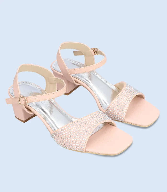 BW8730-PINK-Women Formal Sandal Heels