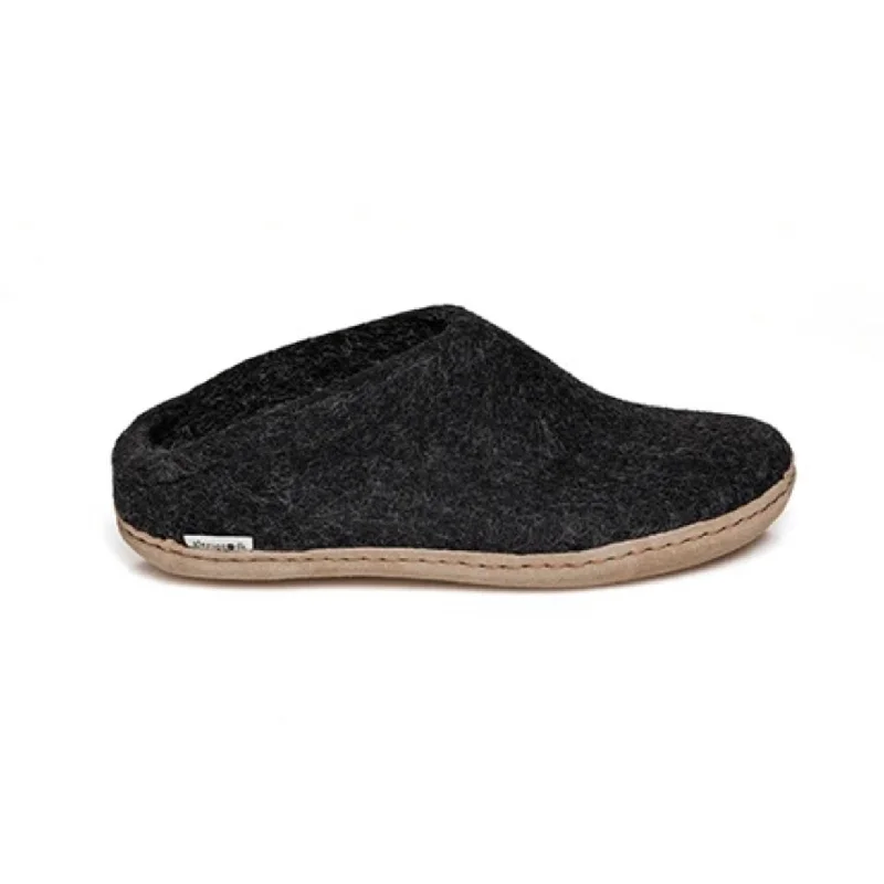 Slip-on with Leather Sole - Charcoal