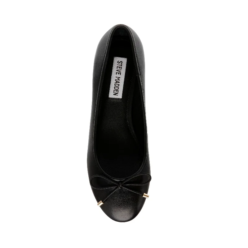 Cherish Ballerina BLACK LEATHER