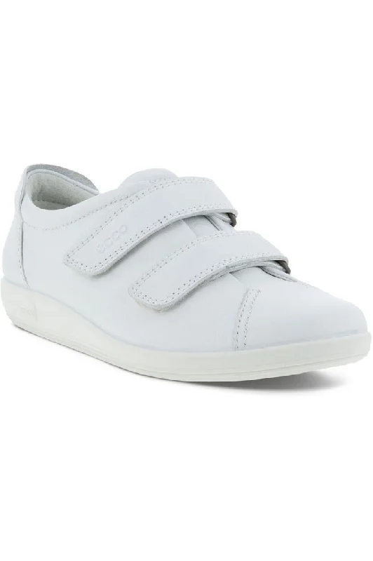 ECCO Womens Soft 20. 206513 01002 in white leather