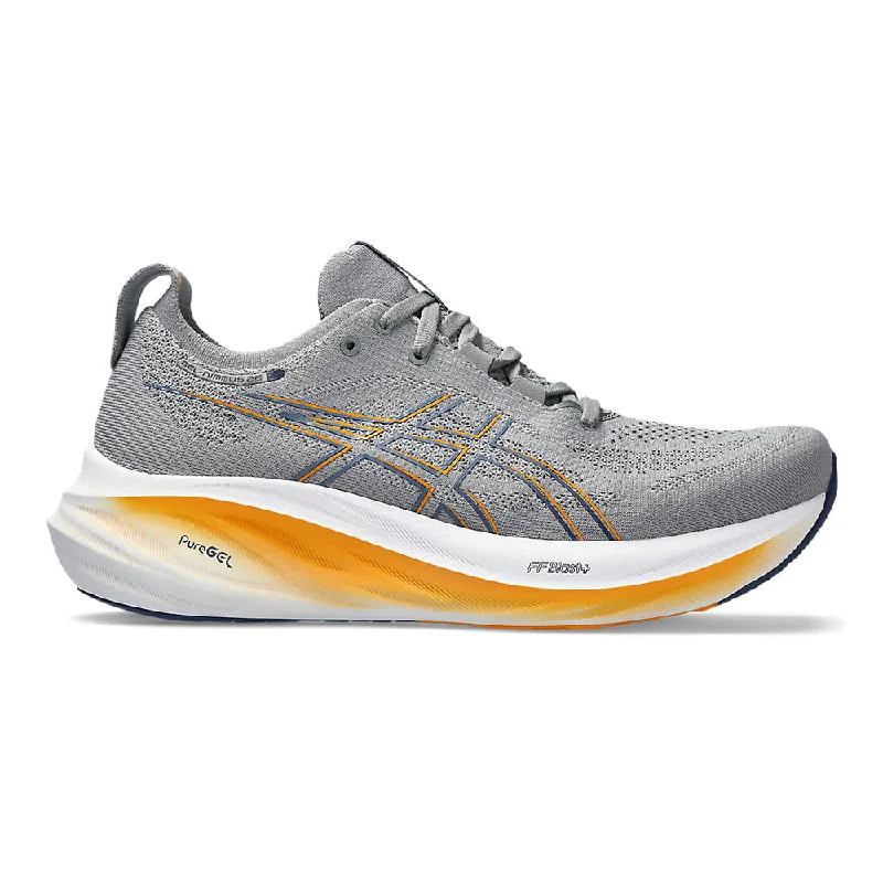 Men's Asics GEL-Nimbus 26, Sheet Rock/Thunder Blue, 13 2E Wide