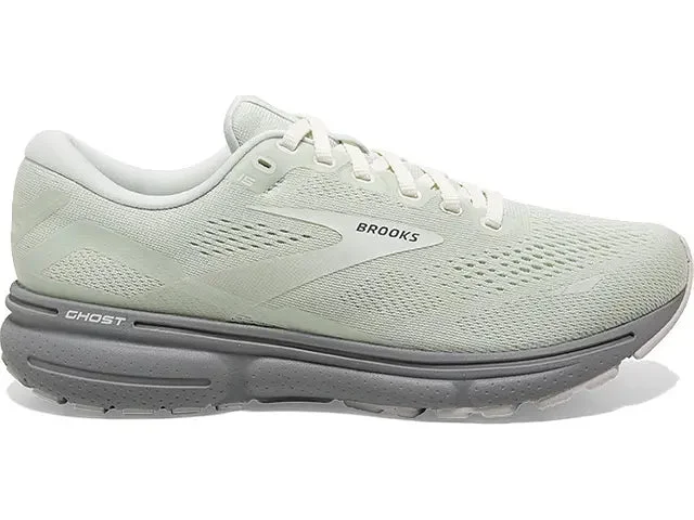 Men's Brooks Ghost 15, Illusion/White (Green Silence), 10 D Medium