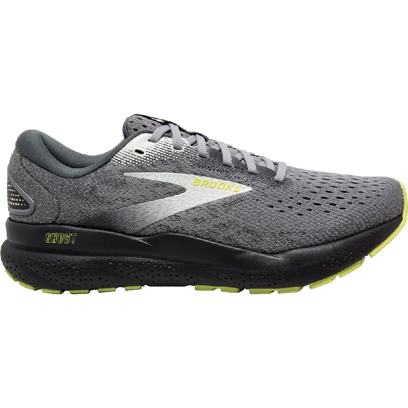 Men's Brooks Ghost 16, Primer/Grey/Lime, 12 D Medium