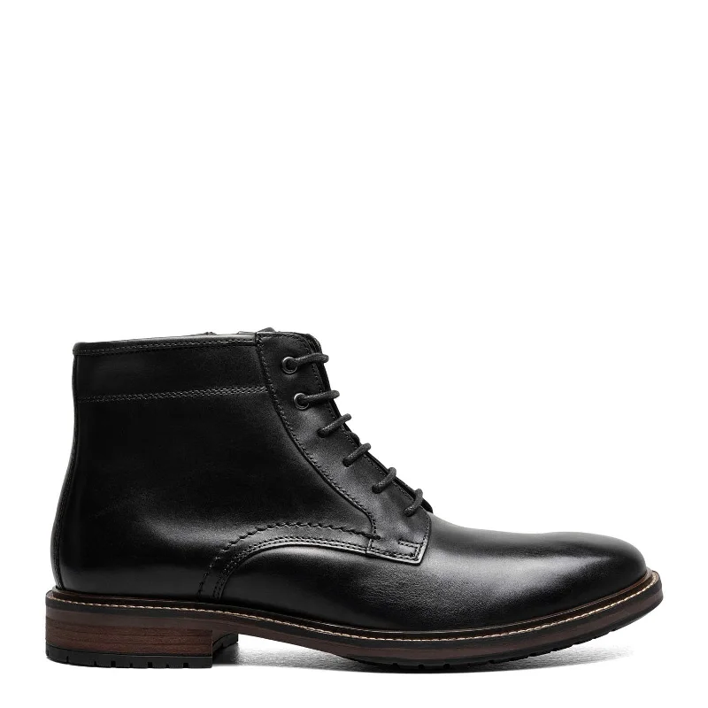 Mens Florsheim, Forge Plain Toe Lace Boot Black Boots