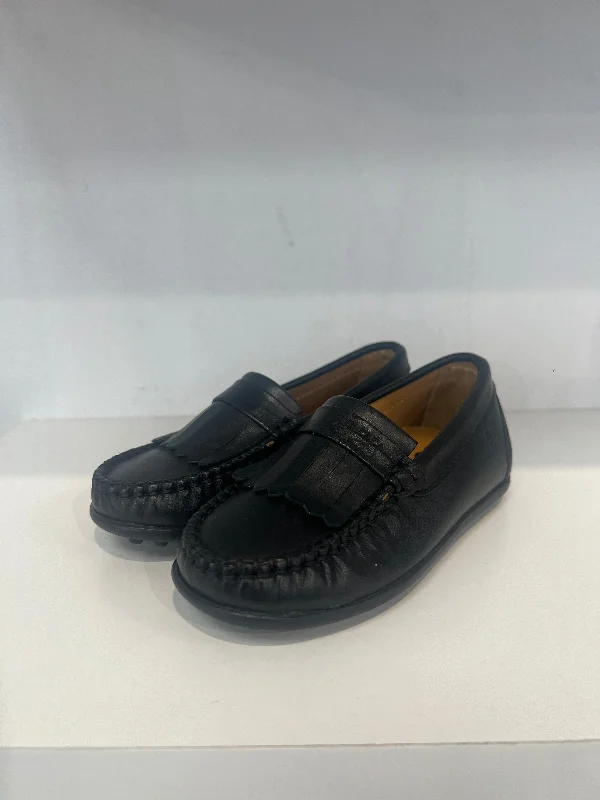 Porte Black Fringe Loafer