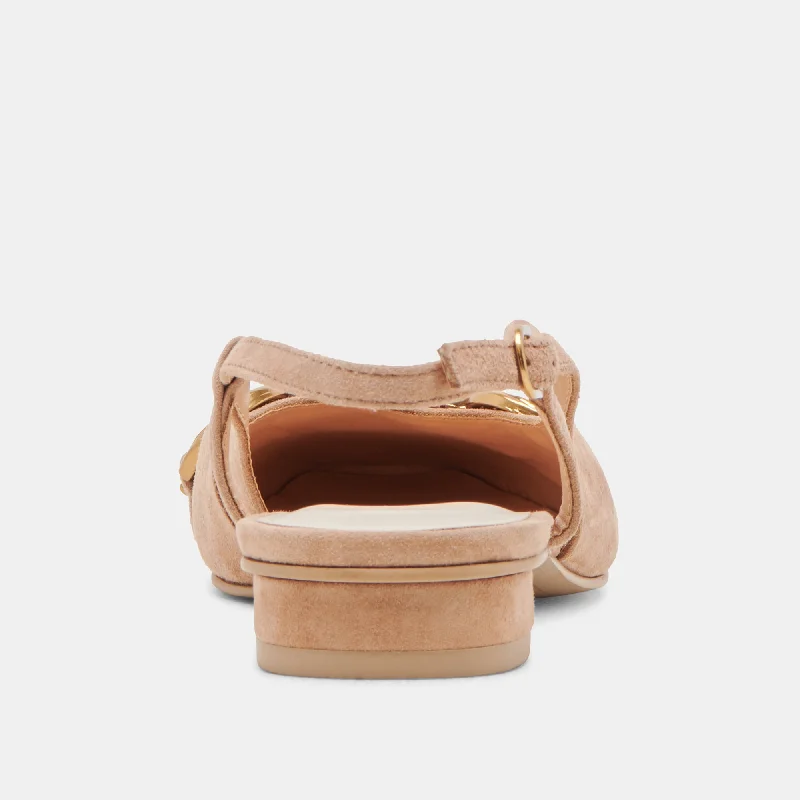 RAMANO FLATS TOFFEE SUEDE