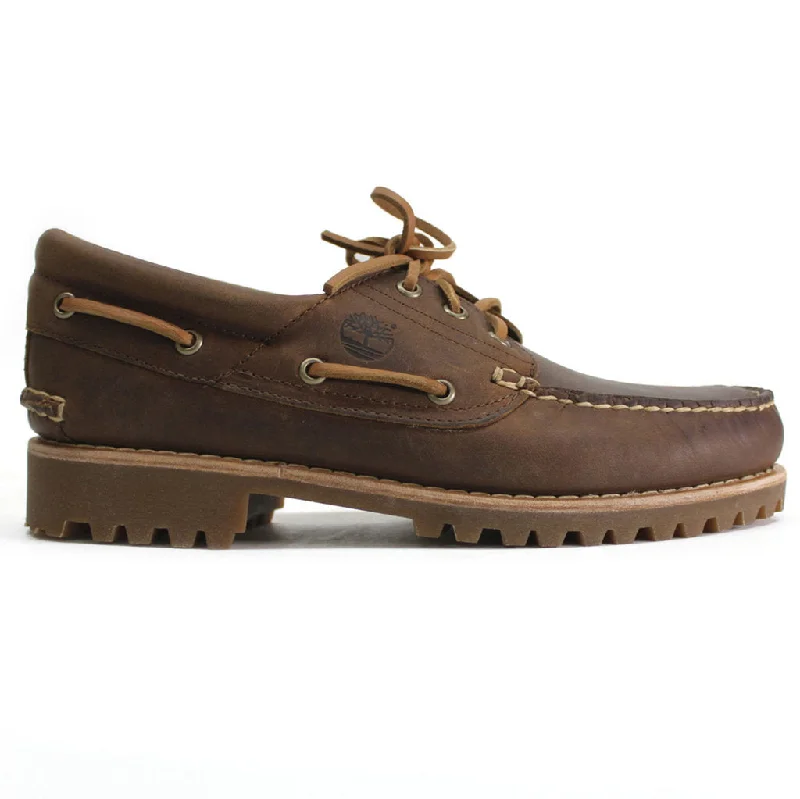 Authentics 3 Eye Classic Lug Leather Men's Boat Shoes