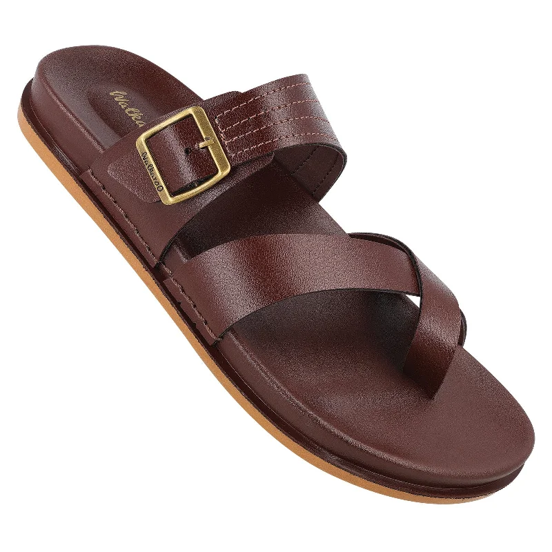 Walkaroo+ Men Sandals  - WE1353 Brown