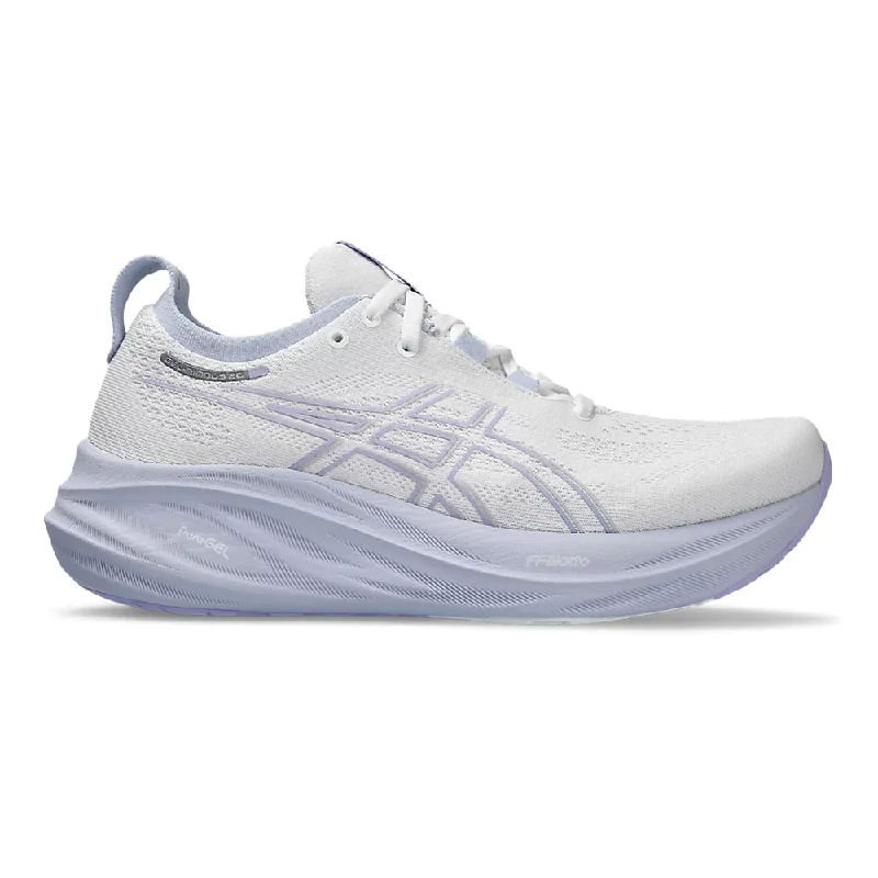 Women's Asics GEL-Nimbus 26, White/Fresh Air, 10 B Medium