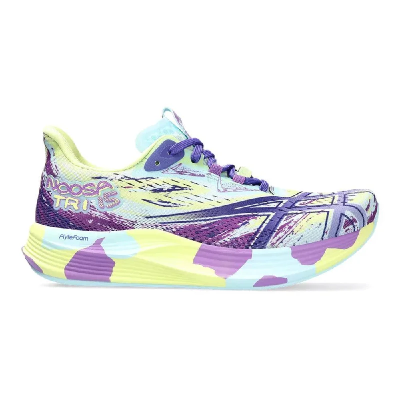 Women's Asics Noosa TRI 15, Glow Yellow/Palace Purple, 5.5 B Medium