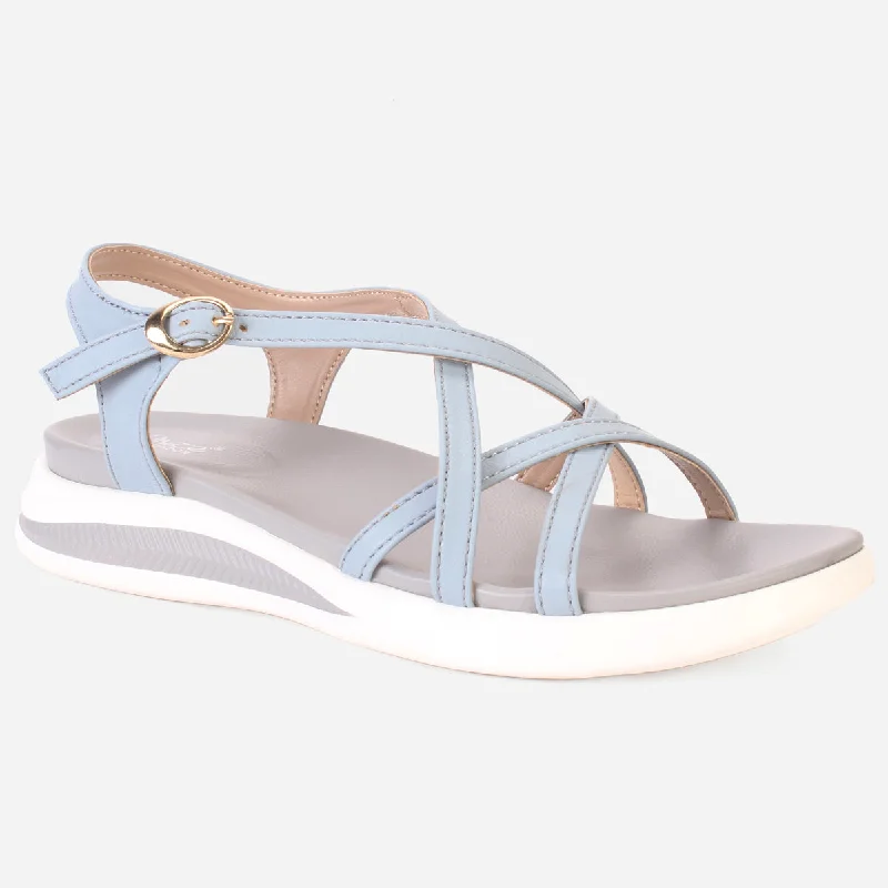 T Womens ""AURORA"" Crisscross Straps Comfy Sandals