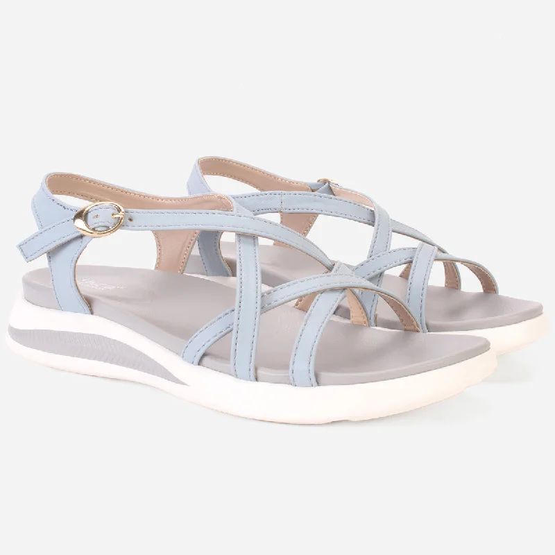 T Womens ""AURORA"" Crisscross Straps Comfy Sandals