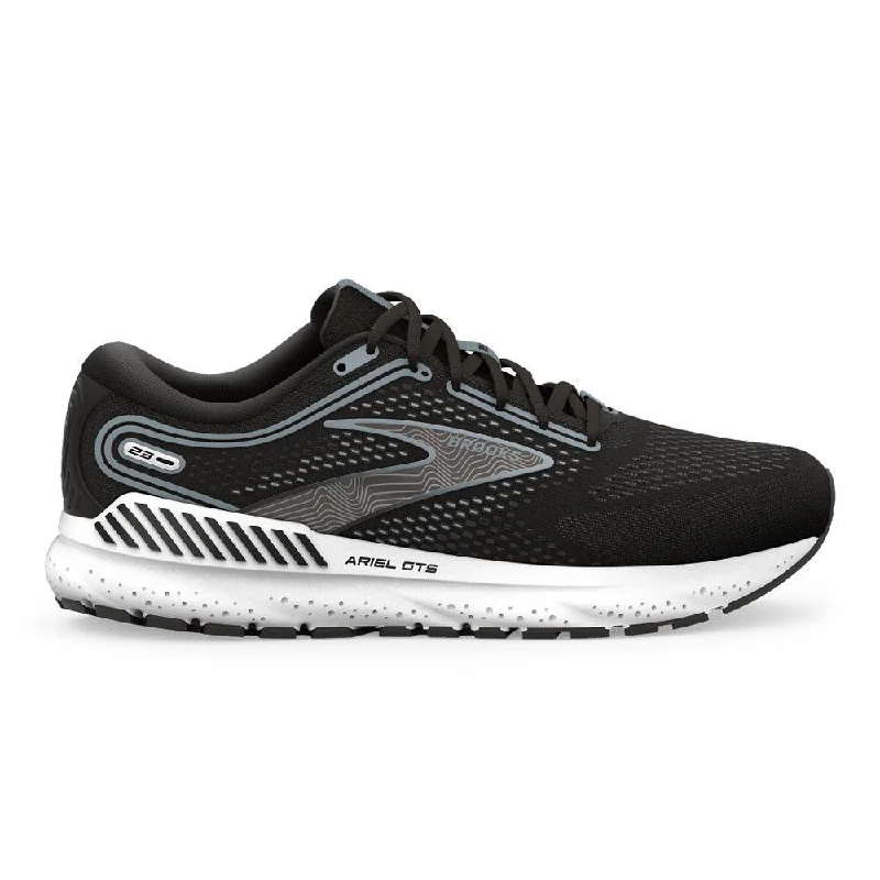 Women's Brooks Ariel GTS 23, Black/Grey/White, 6 B Medium