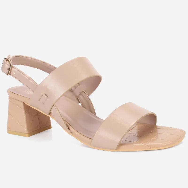 Women's ""MOIERA"" Block Heeled Open Toe Sandals