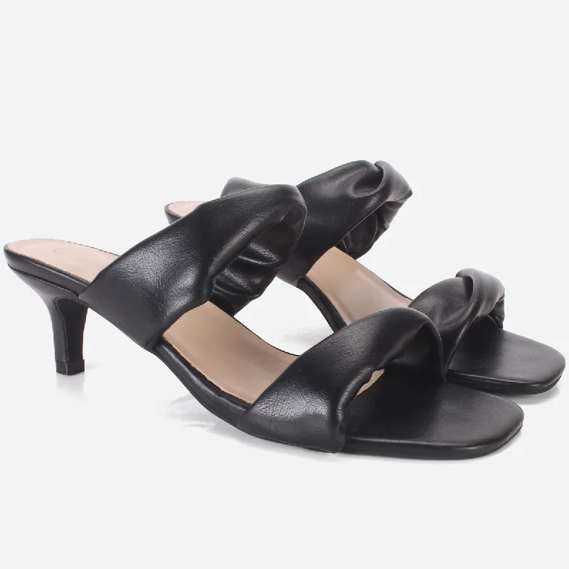 Womens ""SHARITA"" Dual Strap Slide In Sandals