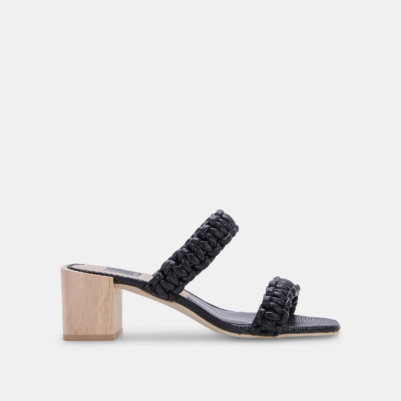 ZENO SANDALS BLACK STELLA