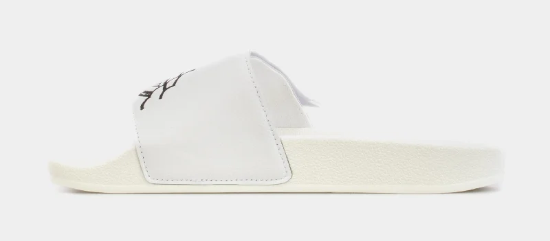 Jeremy Scott Monogram Adilette Wings Slides Mens Sandals (White)