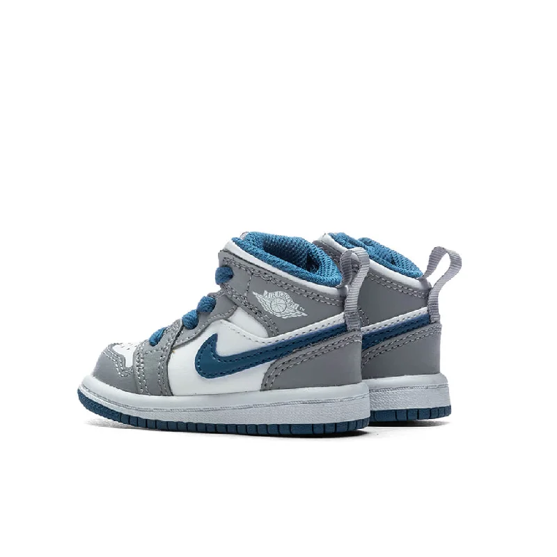 Air Jordan 1 Mid (TD) - Cement Grey/White/True Blue